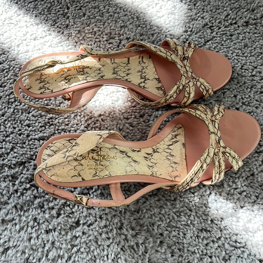 Cole Haan Snakeskin heels size 6B